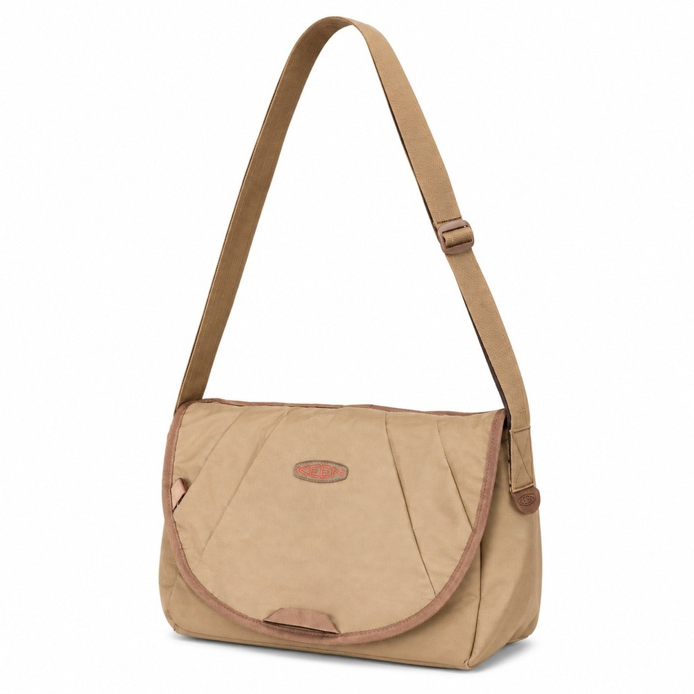 KEEN Messenger Bag Unisex 18x12 Tan Twill Transport Gorpcore Utility Bag